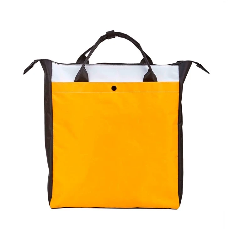 bright yellow tote bag